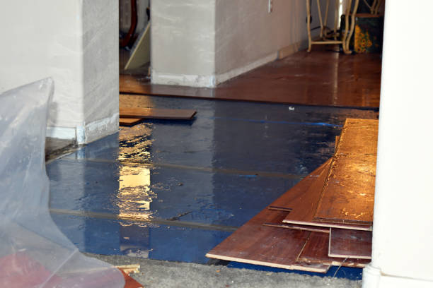 Professional Sewage Cleanup technician working in Buckfield, ME